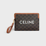Celine Small Pouch Triomphe Canvas