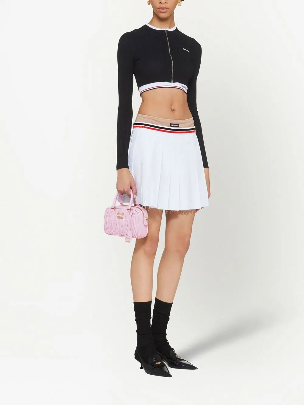 Miu Miu Arcadie Leather Tote Bag