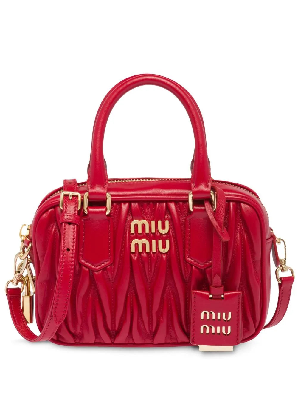 Miu Miu Arcadie Leather Tote Bag