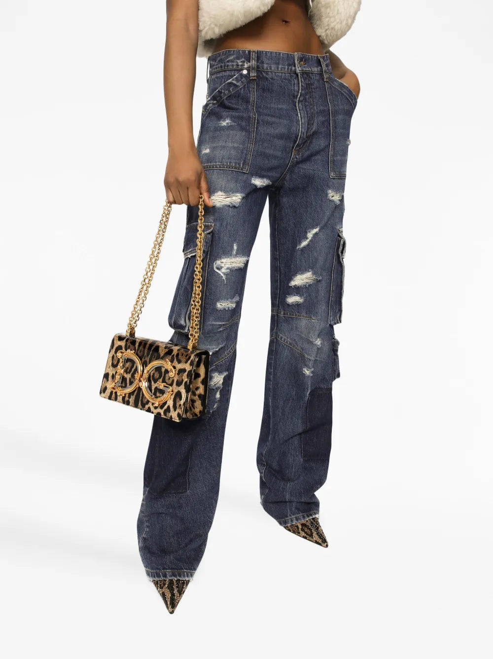 Dolce & Gabbana Devotion Leather Handbag