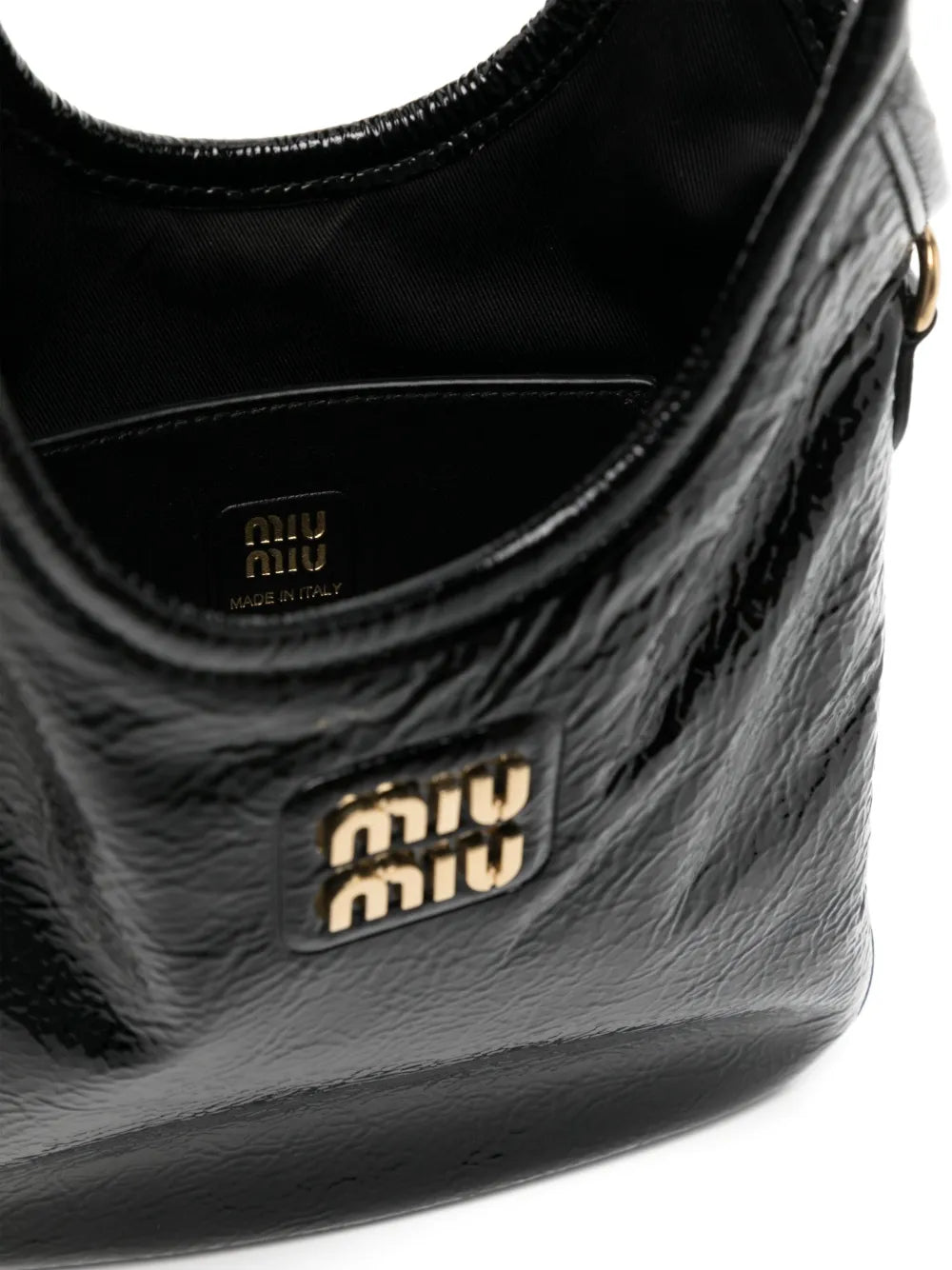 Miu Miu Patent Naplak Leather Ivy Tote Bag