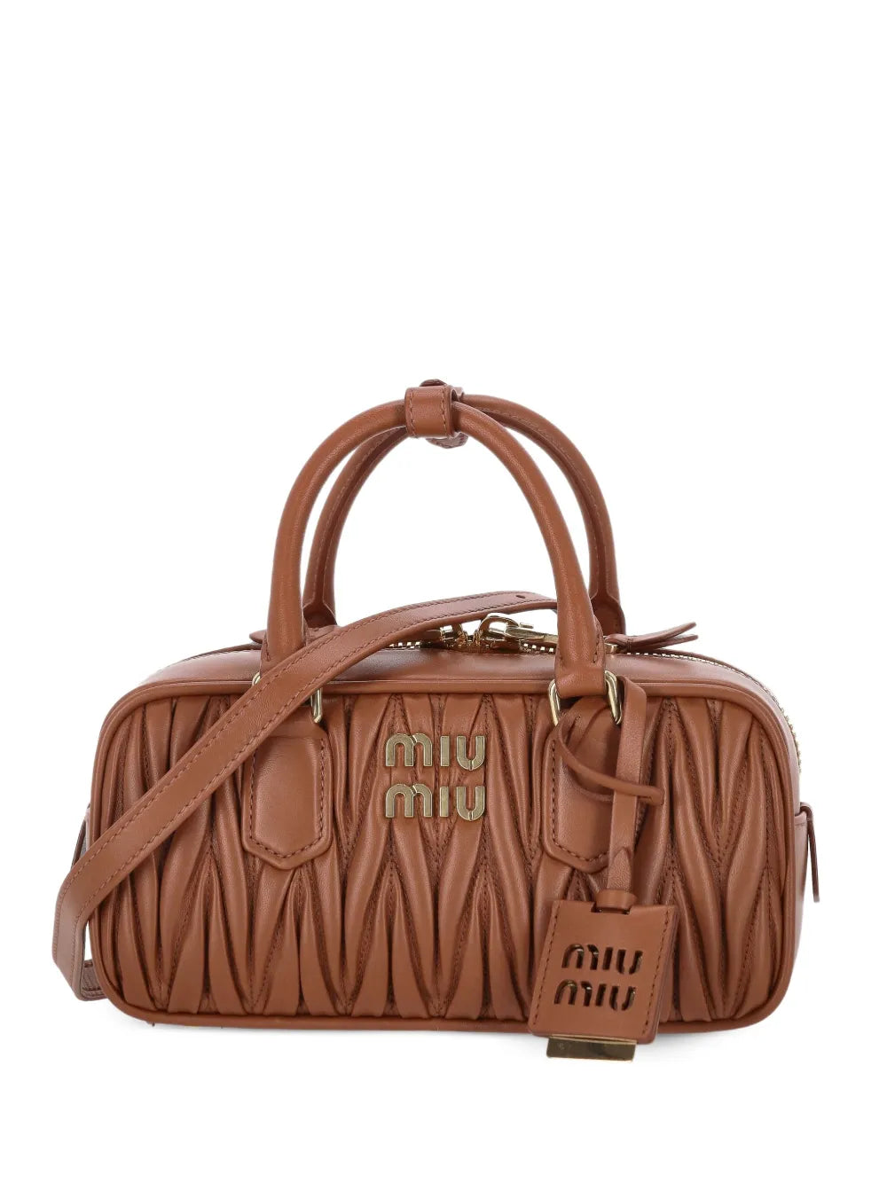 Miu Miu Arcadie Leather Tote Bag