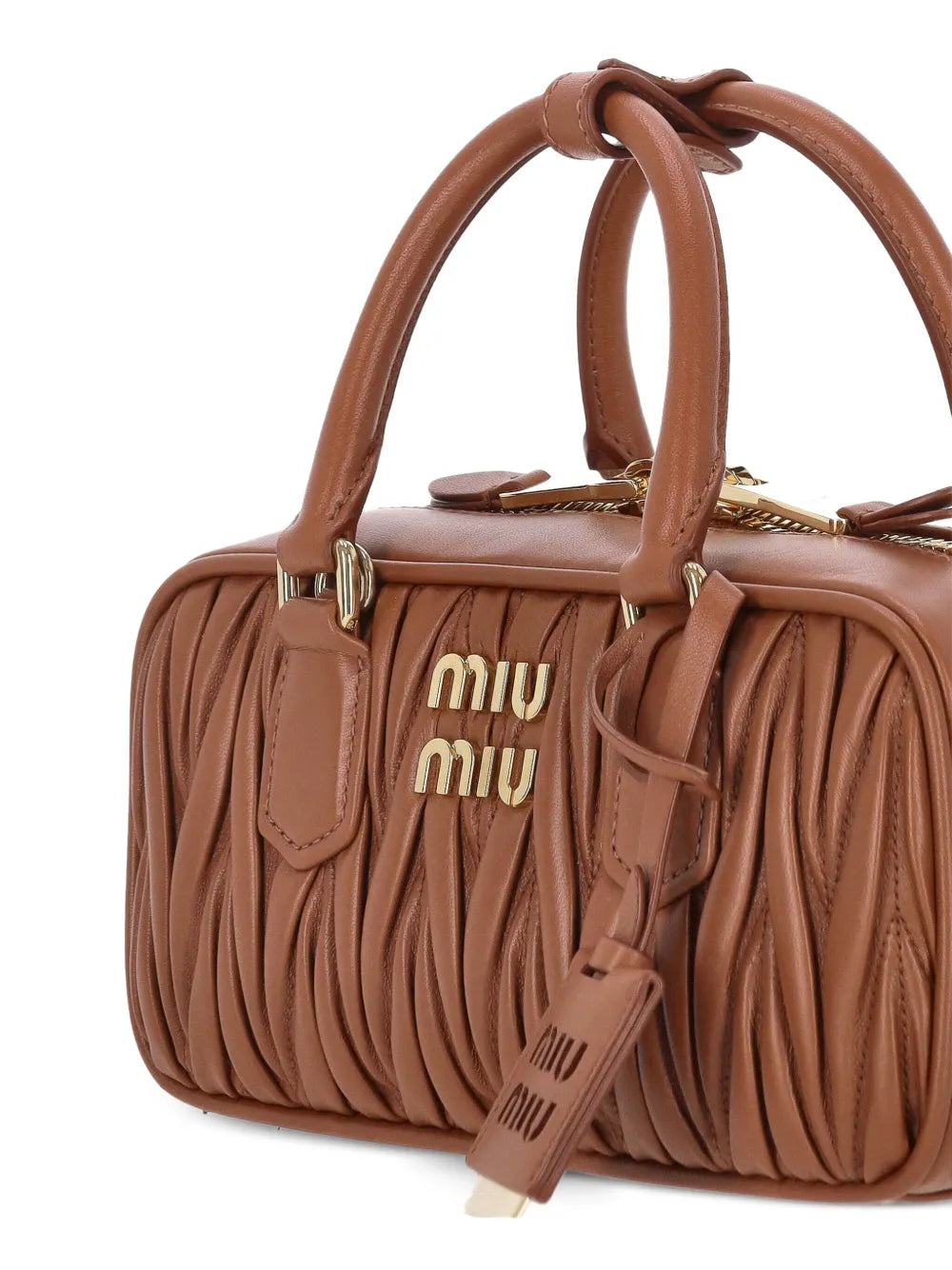 Miu Miu Arcadie Leather Tote Bag