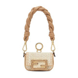Fendi Raffia Nano Baguette Handle Charm