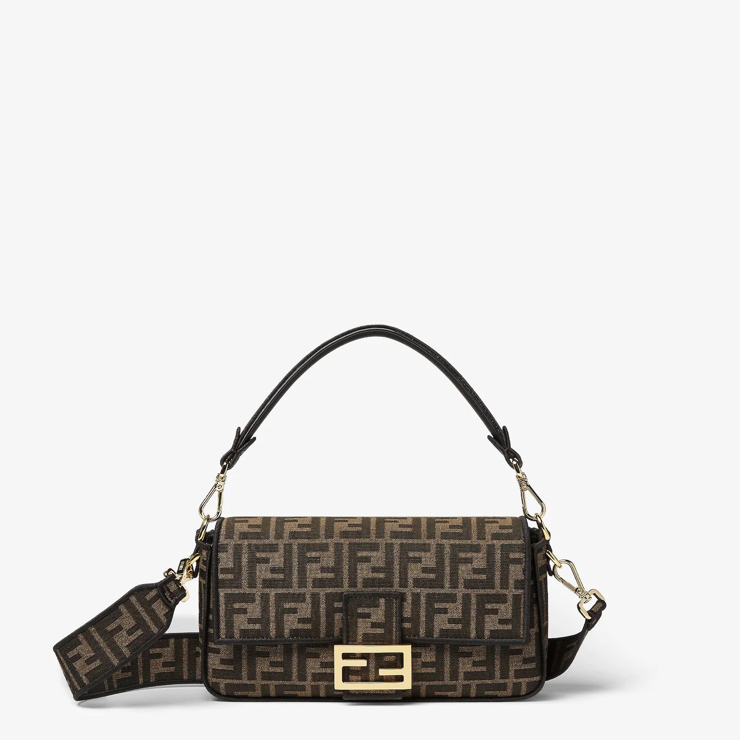 Fendi Baguette Bag Canvas Brown