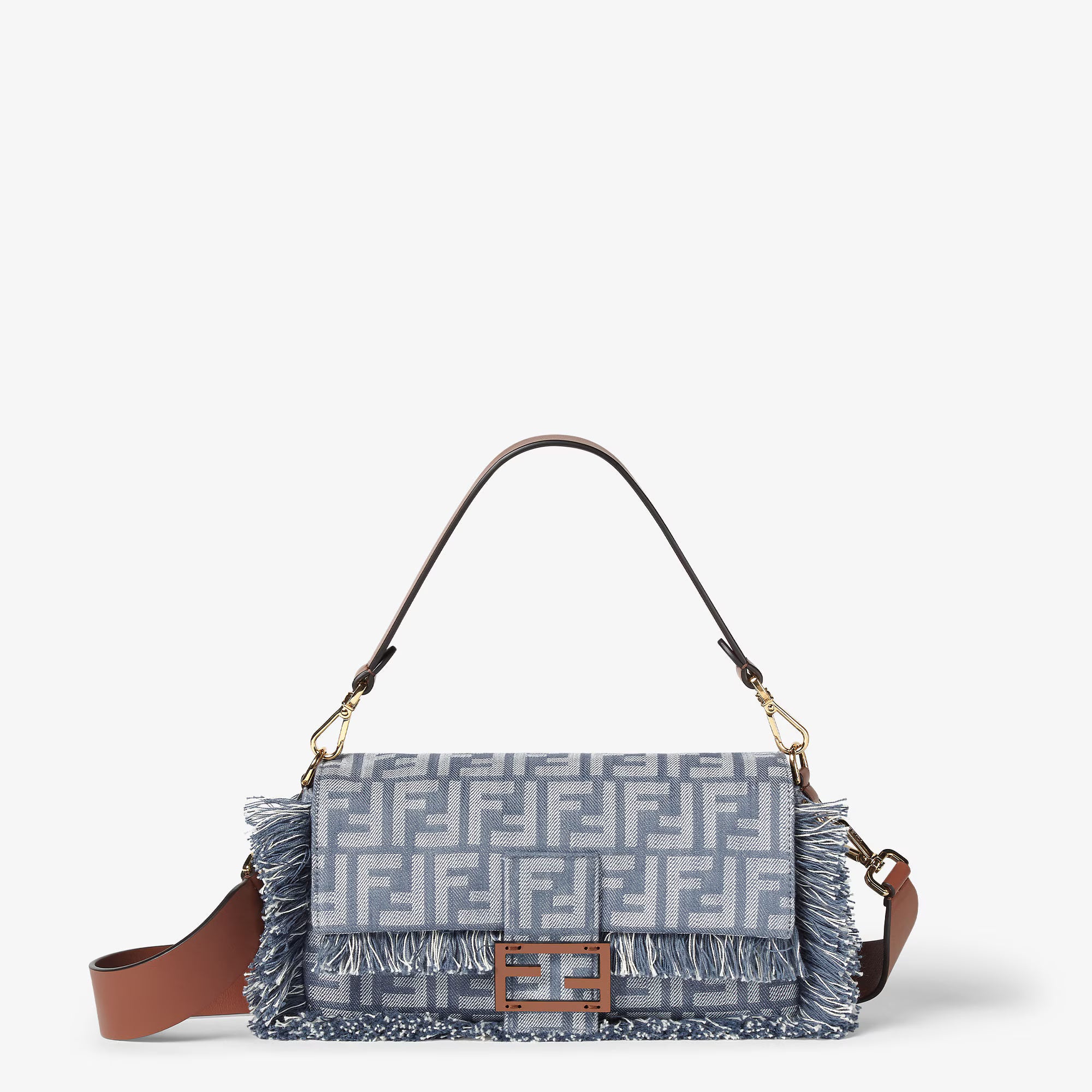 Fendi Baguette FF Jacquard Bag