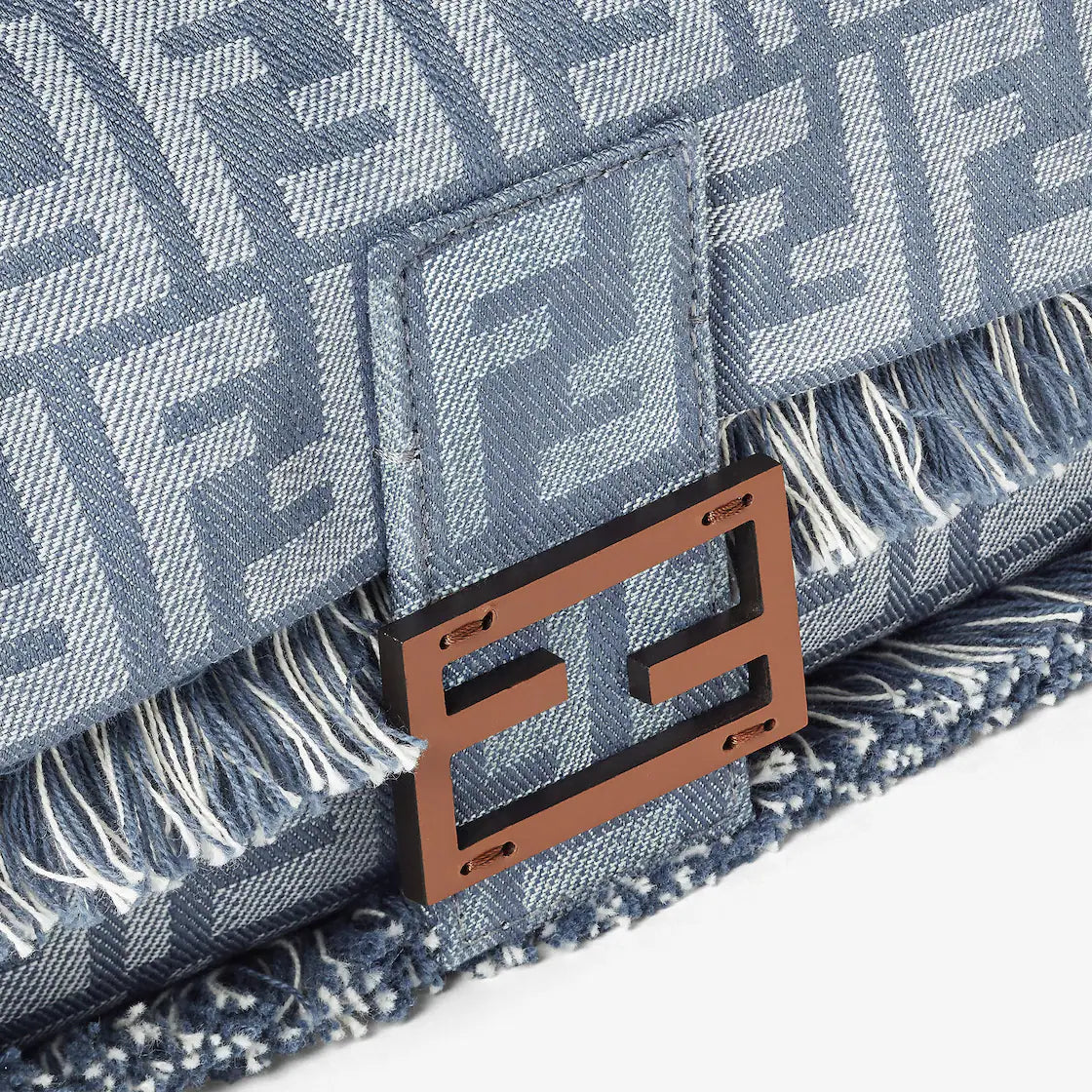 Fendi Baguette FF Jacquard Bag