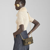 Fendi Baguette Bag Canvas Brown