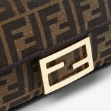 Fendi Baguette Bag Canvas Brown