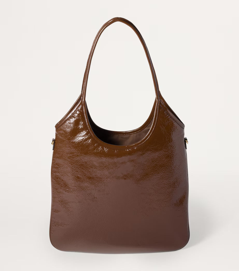 Miu Miu Patent Naplak Leather Ivy Tote Bag