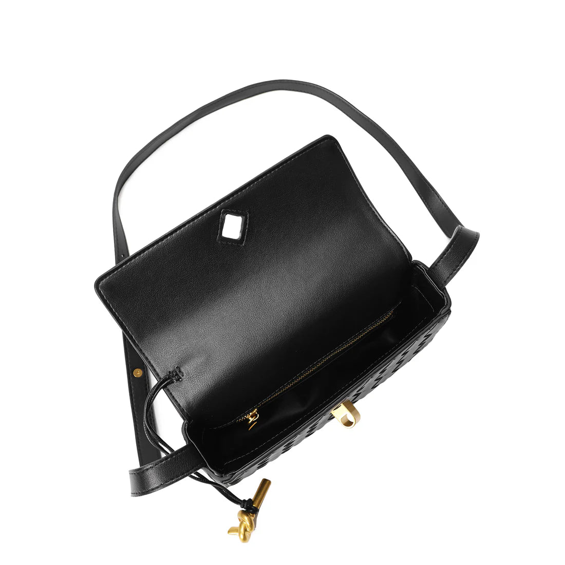 Hand-Woven Leather Shoulder Bag