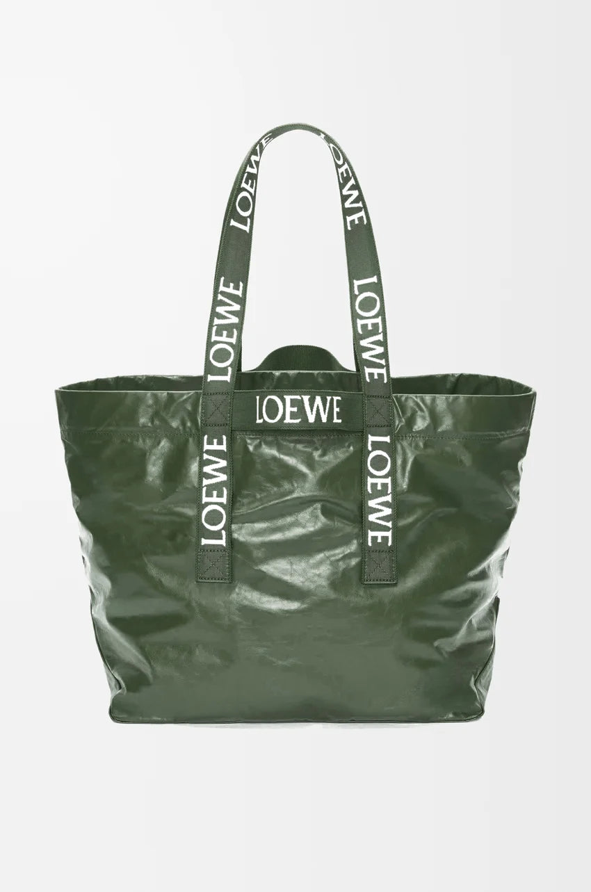 Loewe Fold Shopper Leather Bag