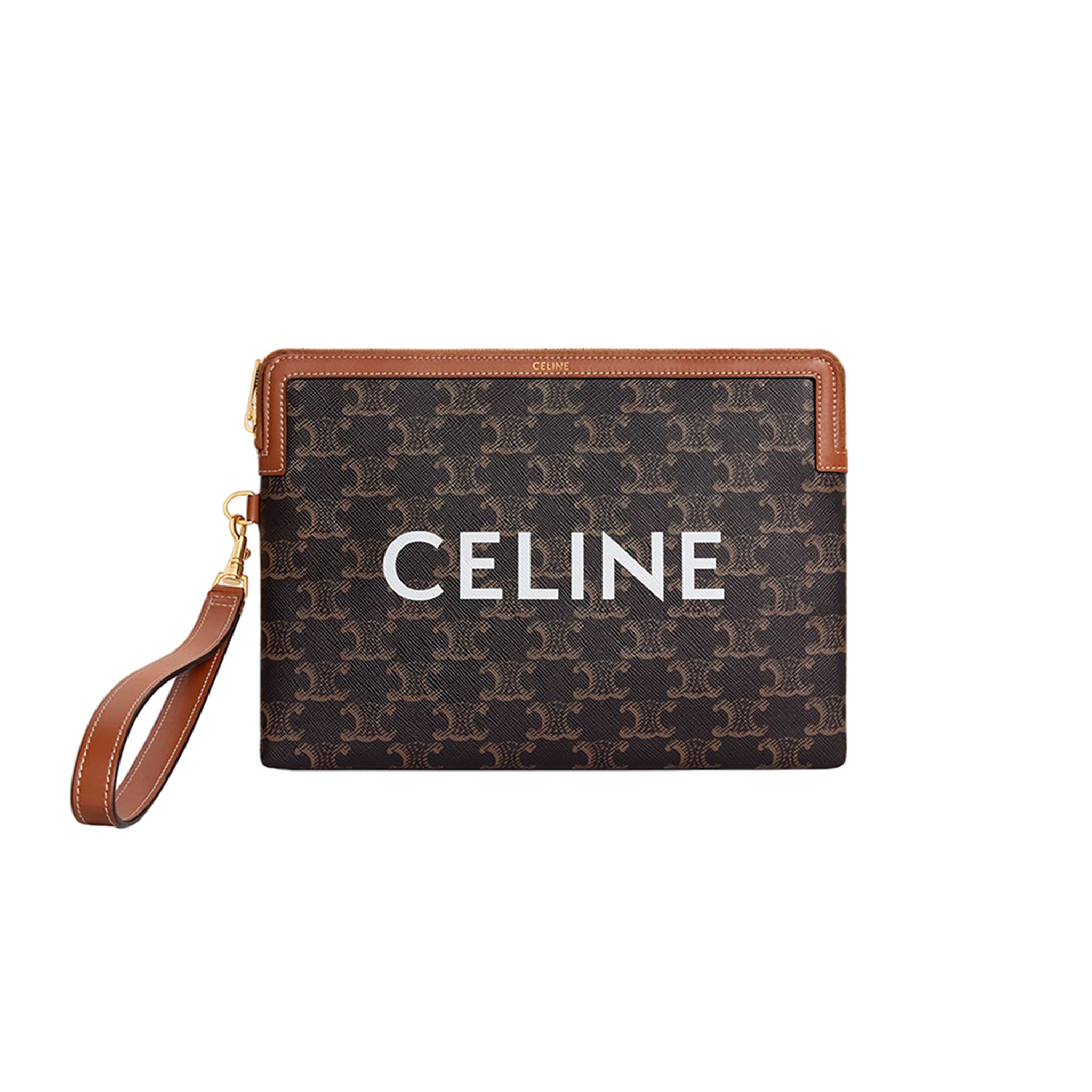 Celine Small Pouch Triomphe Canvas