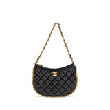 Chanel Round Hobo Bag Lambskin