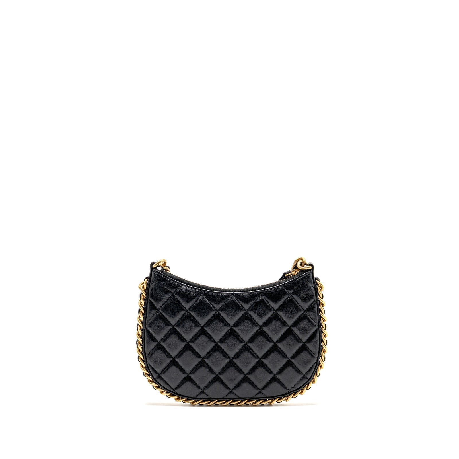 Chanel Round Hobo Bag Lambskin