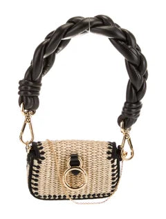 Fendi Raffia Nano Baguette Handle Charm