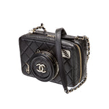 Chanel  Lambskin Quilted Coco Click Bag Black