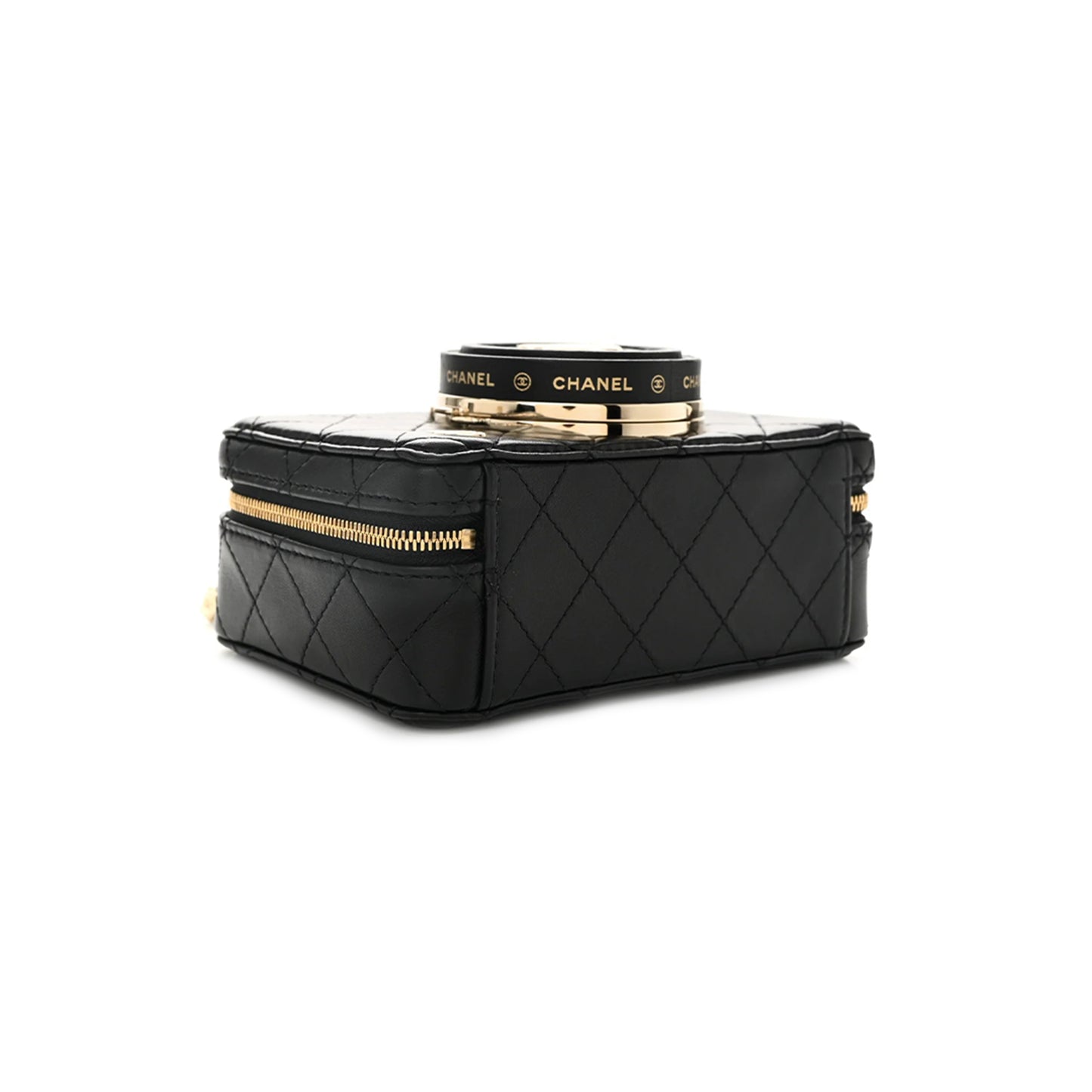 Chanel  Lambskin Quilted Coco Click Bag Black