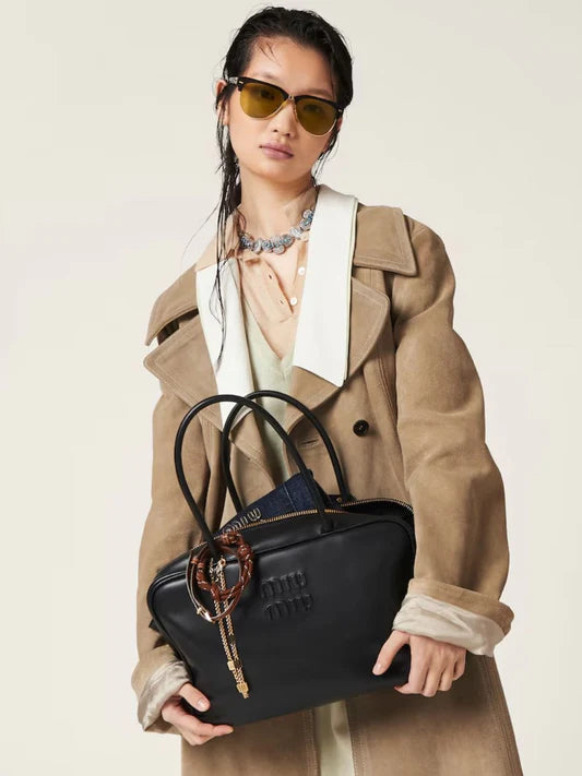 Miu Miu Black Leather Beau Bag