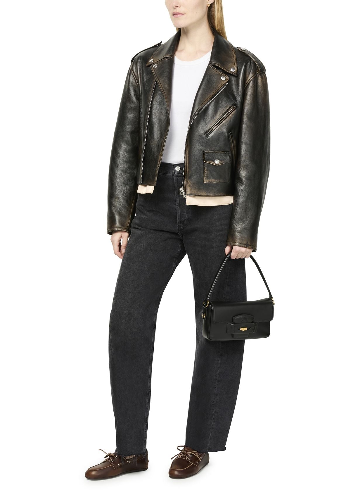 MIU MIU Penny Leather Lag