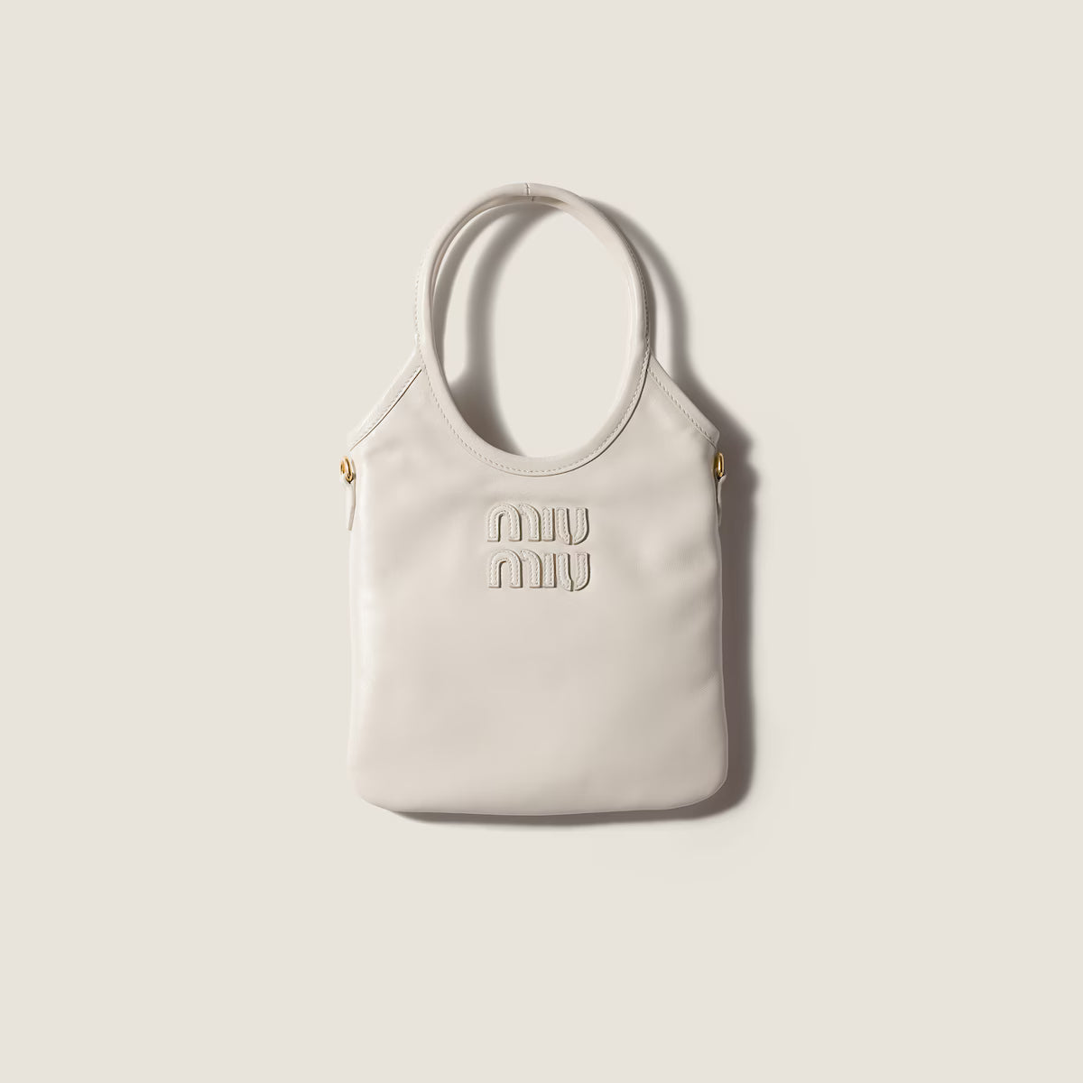Miu Miu Patent Naplak Leather Ivy Tote Bag