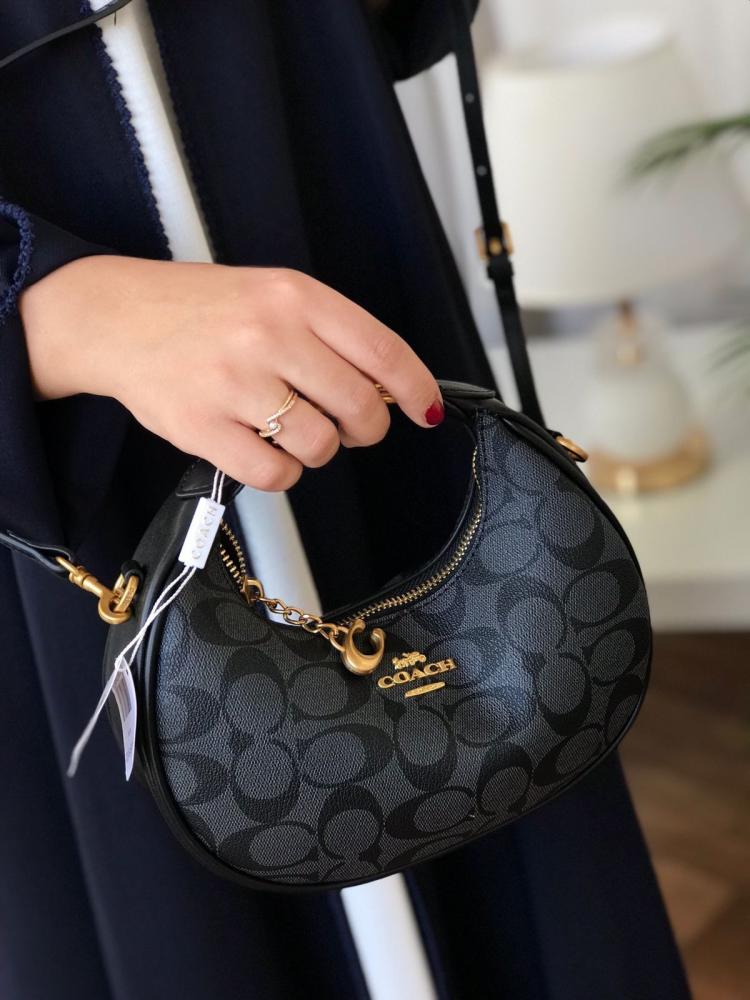 Coach Mara Hobo In Signature Canvas