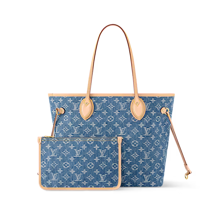 LOUIS VUITTON Neverfull MM Denim Bag