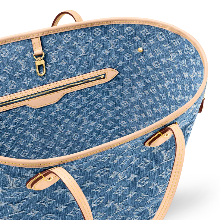 LOUIS VUITTON Neverfull MM Denim Bag
