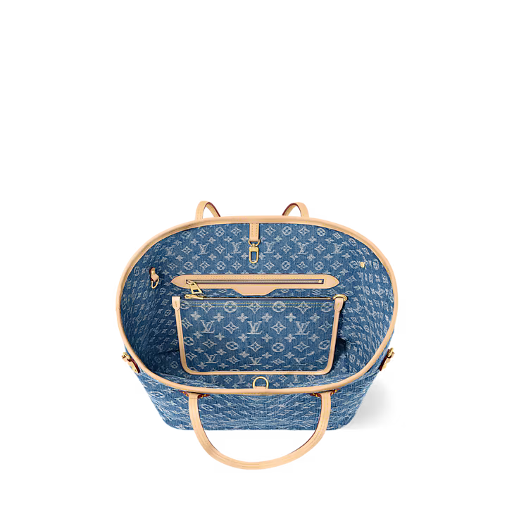 LOUIS VUITTON Neverfull MM Denim Bag