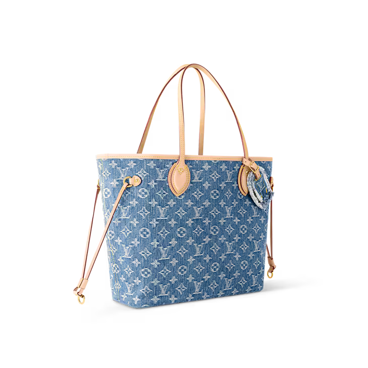 LOUIS VUITTON Neverfull MM Denim Bag